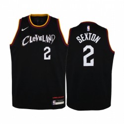 Cleveland Cavaliers Collin Sexton 2020-21 City Edition Negro Juvenil Camisetas - Nuevo uniforme