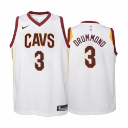 Andre Drummond Cleveland Cavaliers Association Juvenil Camisetas - Blanco