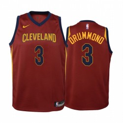 Andre Drummond Cleveland Cavaliers Icon Juvenil Camisetas - Vino