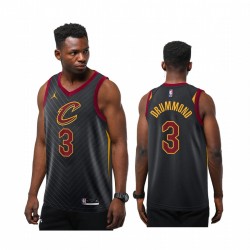 Andre Drummond Cleveland Cavaliers Black Declaración Jumpman 2020-21 Camisetas