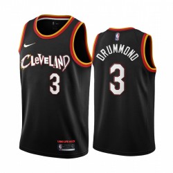 Andre Drummond Cleveland Cavaliers 2020-21 Black City Camisetas Nuevo uniforme