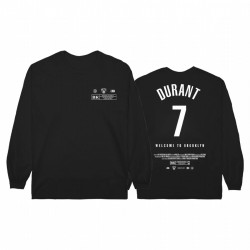 Kevin Durant Brooklyn Nets Marque los créditos Camiseta negra de manga larga