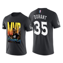 Kevin Durant Golden State Warriors & 35 Black 2017 Finales de la NBA MVP conmemorar la camiseta