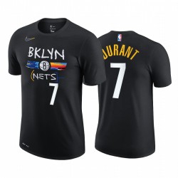 Kevin Durant 2020-21 Nets & 7 City Edition Black Camiseta Historia