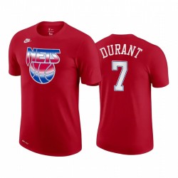 Kevin Durant 2020-21 Nets # 7 Classic Edition Camiseta roja Esenciales