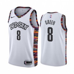 Jeff Green Brooklyn Nets 2020-21 Blanco Ciudad Camisetas 2020