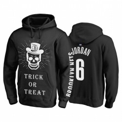 Brooklyn Nets Deandre Jordan Negro Trick o Trate Pullover Hoodie Pullover
