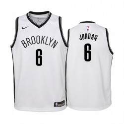 Deandre Jordan Brooklyn Nets Association Juvenil Camisetas - Blanco