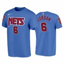 Deandre Jordan 2020-21 Nets # 6 Classic Edition Camiseta azul