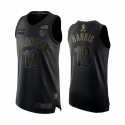 Joe Harris Brooklyn Nets 2020 Salute para Servir Negro Authentic Camisetas
