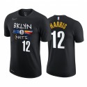 Joe Harris 2020-21 Nets # 12 City Edition Negro Camiseta Historia