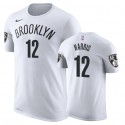 Nets Joe Harris # 12 Male Association Blanco camiseta