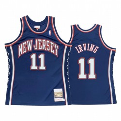 Kyrie Irving & 11 Brooklyn Nets Blue Hardwood Classics Camisetas