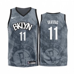 Brooklyn Nets Kyrie Irving # 11 Grey 2020 Fashion Edition Camisetas