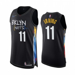 Kyrie Irving Brooklyn Nets Black Authentic City Edition 2020-21 Camisetas