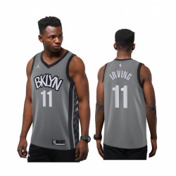 Kyrie Irving Brooklyn Nets Grey Declaración nueva temporada 2020-21 Camisetas