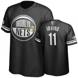Brooklyn Nets Kyrie Irving # 11 Negro Team Nacimiento Serie de la Commemoration T-Shirt