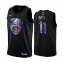 Brooklyn Nets Kyrie Irving # 11 Camisetas Iridiscente Holográfico Negro Edición Limitada
