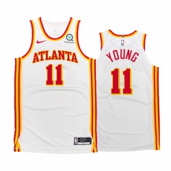 Trae Young Atlanta Hawks Blanco Association Authentic 2020-21 Camisetas
