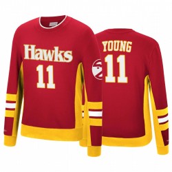 Trae Young Atlanta Hawks Hometown Champs Red Hardwood Classics Jersey Suéter