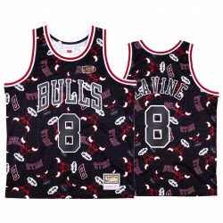Zach Lavine # 8 Chicago Bulls Negro Rasgar Pack Camisetas