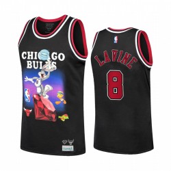 Chicago Bulls Zach Lavine Diamond Supply Co. X Space Jam X NBA y 8 Camisetas Negras