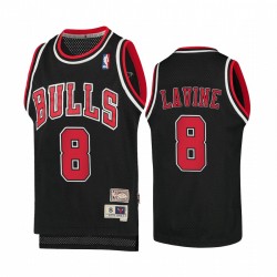 Zach Lavine Chicago Bulls Hardwood Classics Juvenil Camisetas - Negro