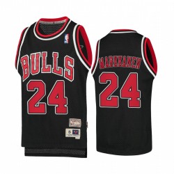 Lauri Markkanen Chicago Bulls Hardwood Classics Juvenil Camisetas - Negro