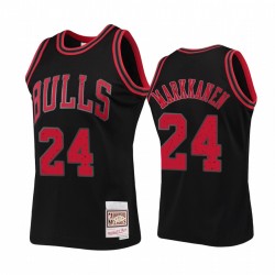 Chicago Bulls Lauri Markkanen Negro Anillos Colección HWC Camisetas y 24