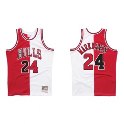 Chicago Bulls Lauri Markkanen & 24 Split Camisetas Hombres