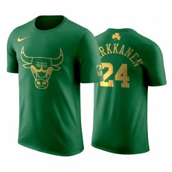 Lauri Markkanen Chicago Bulls camiseta verde Golden Limited 2020 Día de San Patricio