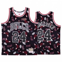 Lauri Markkanen y 24 Bulls Chicago Black Rasgar Pack Camisetas