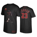 Michael Jordan Bulls # 23 Legend Dance Negro Camiseta