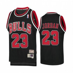 Michael Jordan Chicago Bulls Hardwood Classics Juvenil Camisetas - Negro