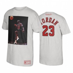 Michael Jordan Bulls & 23 MJ Classic Lifting Off Blanco Camiseta