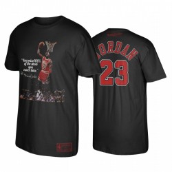 Michael Jordan Bulls # 23 MJ Sports Cotes Camiseta negra