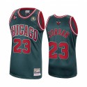 Michael Jordan y 23 Bulls Chicago Green Hardwood Classics Authentic Camisetas