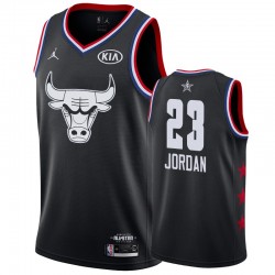 Chicago Bulls y 23 Michael Jordan 2019 All-Star Camisetas - Negro
