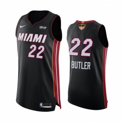 Jimmy Butler Miami Heat 2020 NBA Finals G1 auténtico Camisetas negras BLM Justicia social