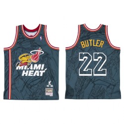 Miami Heat Br Remix Jimmy Butler y 22 Camisetas Gray-Green