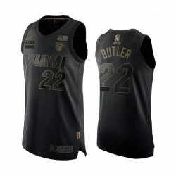 Jimmy Butler Miami Heat 2020 Salute a Service Negro Authentic Limited Limited Camisetas