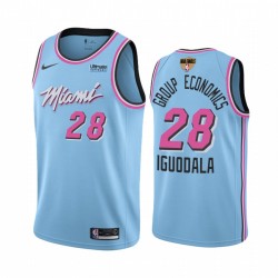 Miami Heat Andre Iguodala 2020 Eastern Conference Champs Blue Camisetas Group Economics