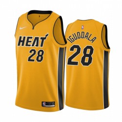 2020-21 Miami Heat Andre Iguodala EDITED Edición Amarillo y 28 Camisetas