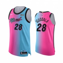 Andre Iguodala Miami Heat Blue Pink Viceversa Authentic 2020-21 Camisetas City Edition