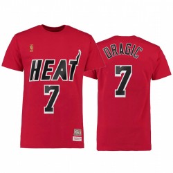 Goran Dragic Miami Heat & 7 Red Hardwood Classics Retro camiseta