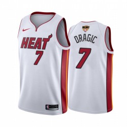 Miami Heat Goran Dragic 2020 NBA Finals Blanco Blanco Camisetas Asociación Edición