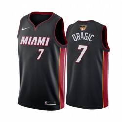 Miami Heat Goran Dragic 2020 NBA Finals Black Black Camisetas Icono Edición