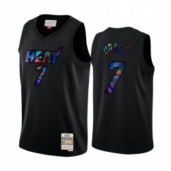 Miami Heat Goran Dragic y 7 Camisetas Iridiscente HWC Limited Black Holográfico