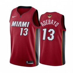 Miami Heat Bam ADEBAYO 2020 NBA FINALS BOUND RED Camisetas Declaración de la edición