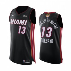 Bam Adebayo Miami Heat 2020 NBA Finals G1 Auténtico Auténtico Camisetas Social Justice Blm